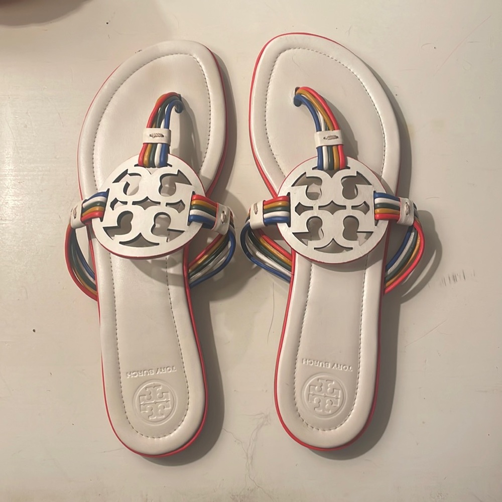 White Tory Burch sandal